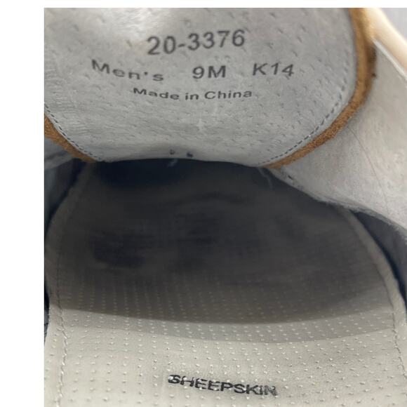 Johnston & Murphy Tan Taupe Suede Sheepskin Leather Oxford Dress Shoe Men 9M - Picture 10 of 10